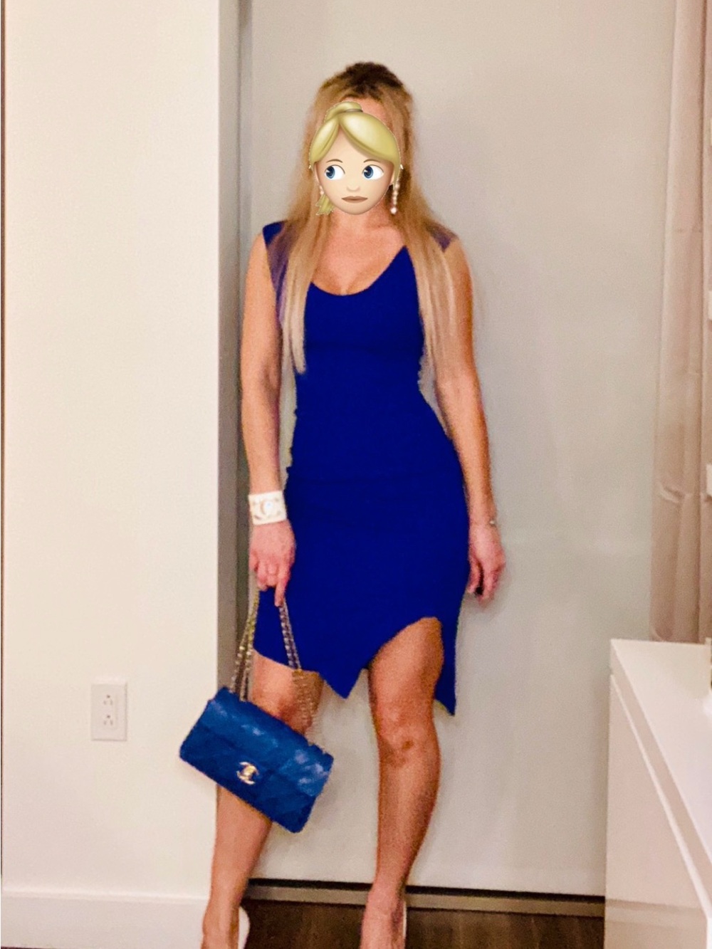 Stella McCartney Cobalt Blue Mini Dress IT 38 2 -4